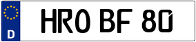 Trailer License Plate